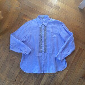 Bella Tu Gorsuch Linen Beaded Blouse